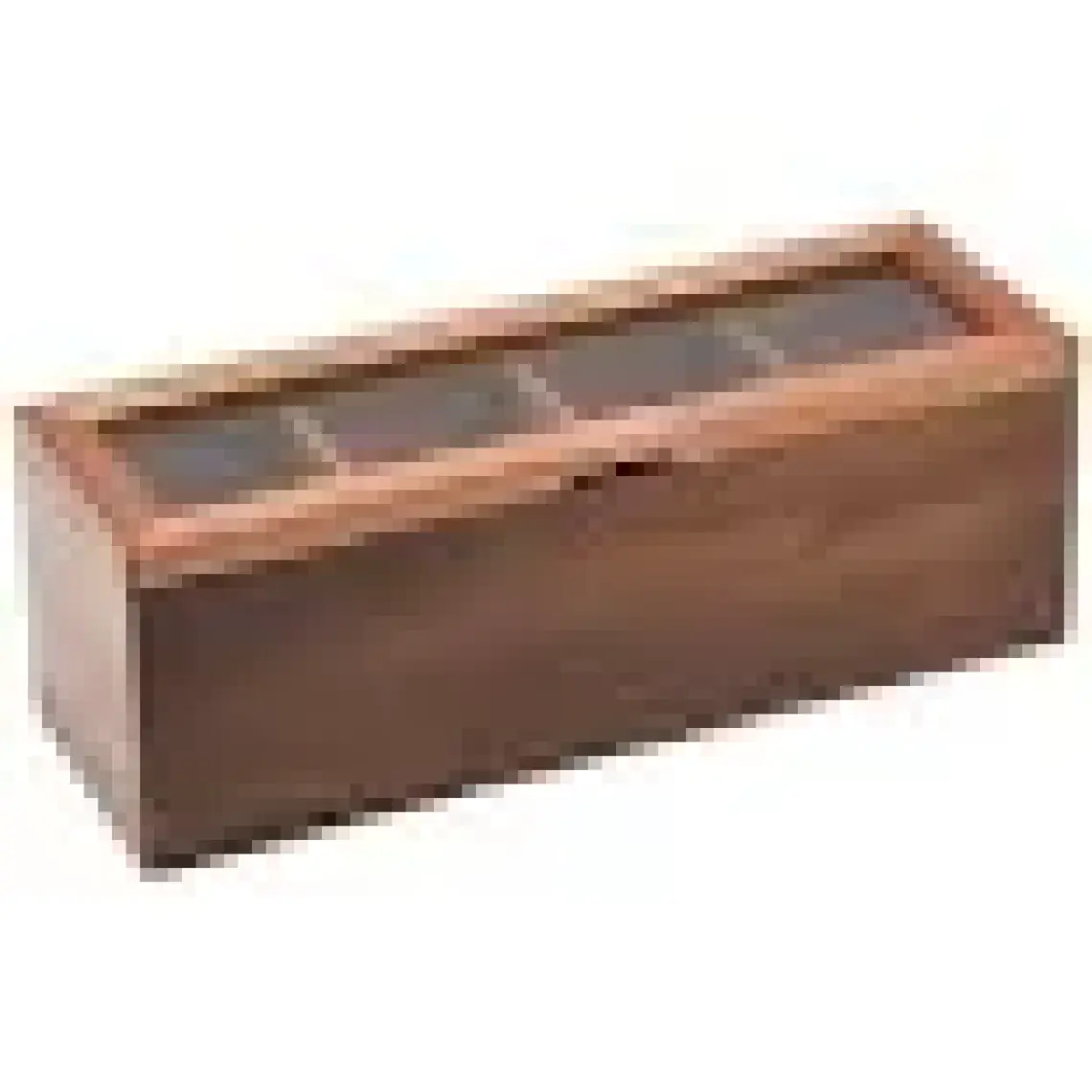 Atbyhome Atby Akasya Ahşap Kapaklı 4 Bölmeli Çay Kutusu 26,5X9X9 cm Şeffaf Kapaklı Çay ve Kahve Düzenleyici Kutu