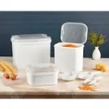 Vip Ahmet Masal Un ve Bakliyat Kabı 10 x 4,5 x 1,6 lt. Beyaz Saklama Kabı ve Kürek