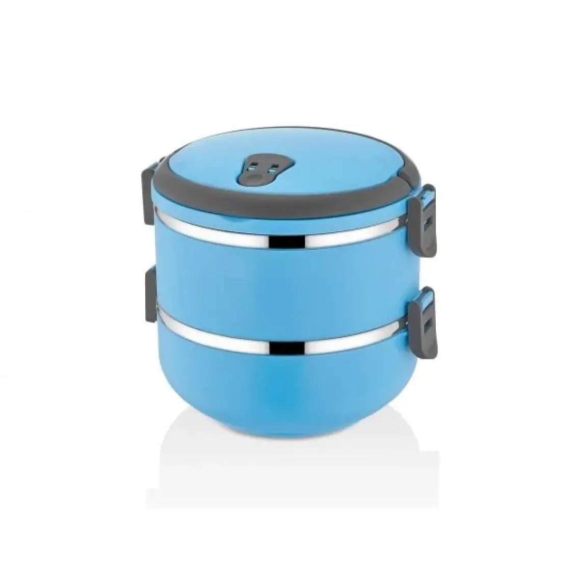 herkesetoptantic Freshbox 2 Katlı Sefer Tası Yemek Termosu (Mavi)