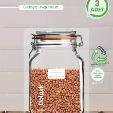 Palpak Çevreci, Geri Dönüştürülebilir Malzeme Kavanoz Poşet 3 Adet 1000 ml