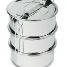 Sefer Tası 3'lü Paslanmaz Çelik 2-3 Kişilik 15X6 cm 2 No