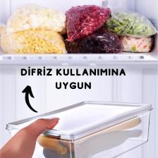 20'li Set Kendinden Kapaklı Derin Dondurucuya Uygun Saklama Kabı 1 Lt. ve 2 Lt.