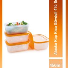 Tupperware Alaska Kap Kısa Gövdeli 4'lü Set 450 ml
