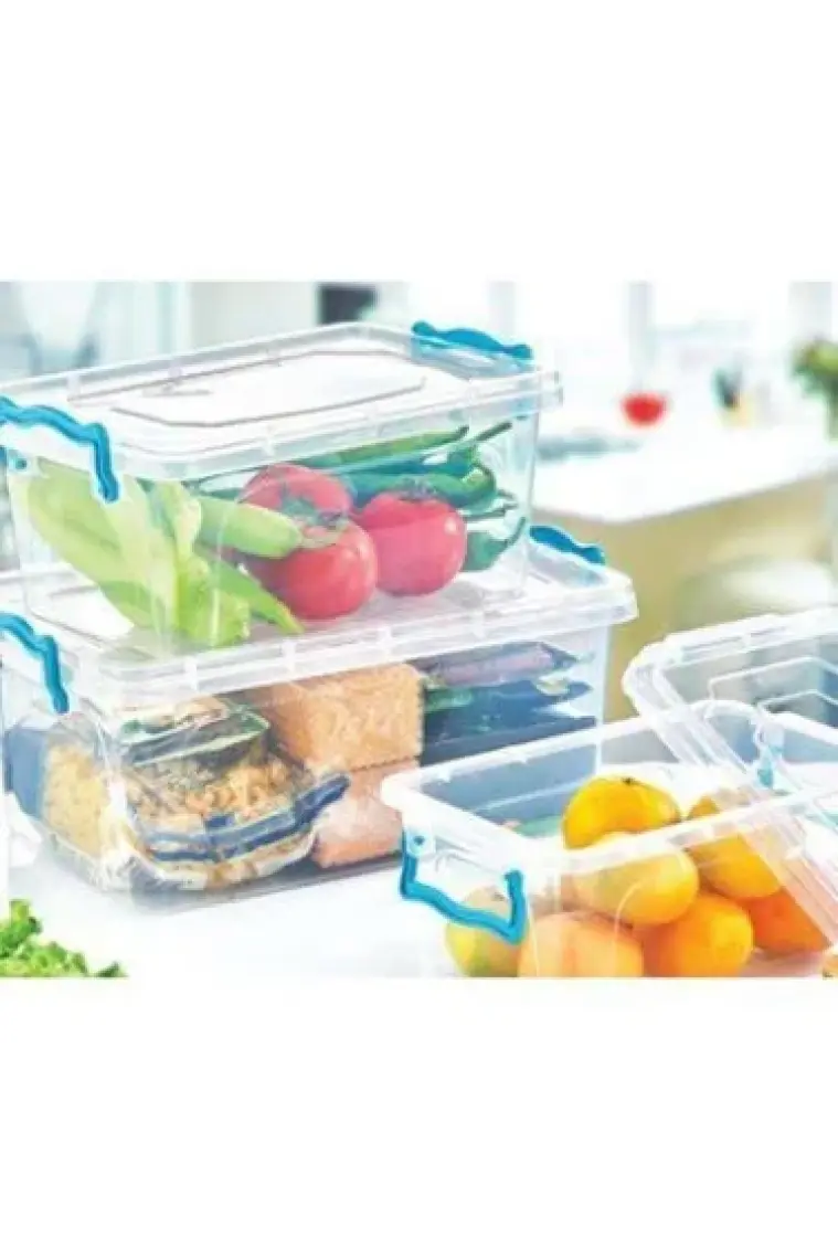Çankaya Plastik Dikdörtgen Saklama Kabı - 1 lt