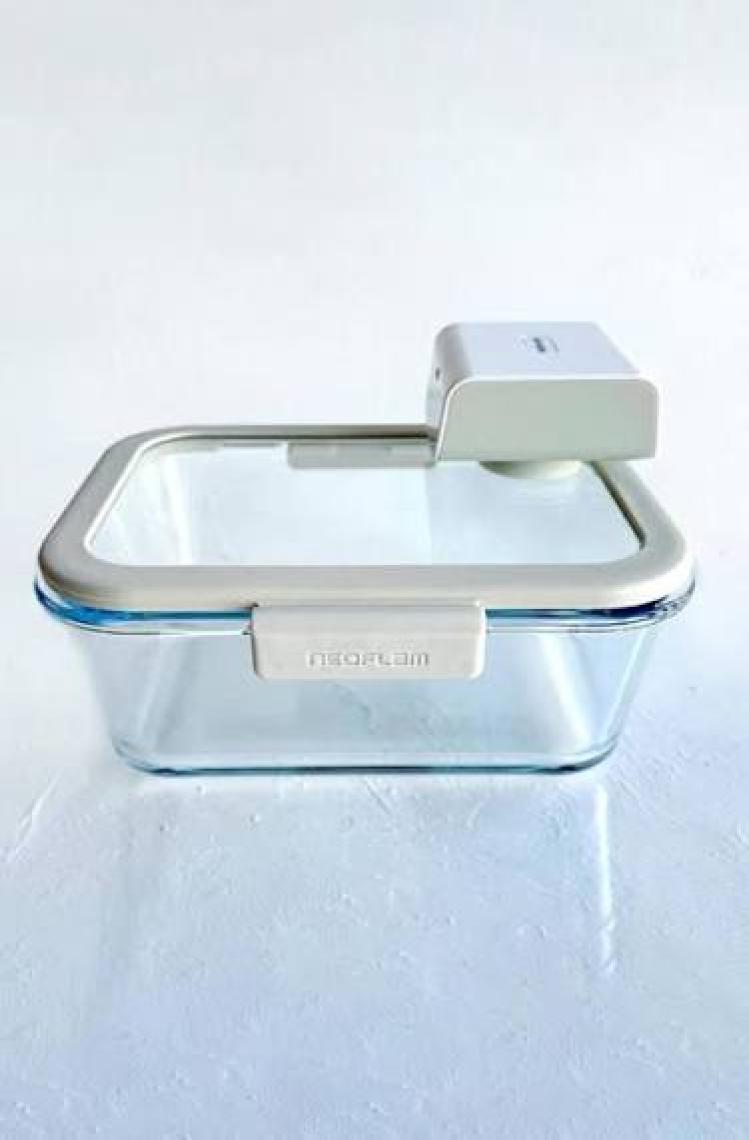Neoflam Fika Glace Vakumlu Cam Saklama Kabı Bej 5 Parça Set