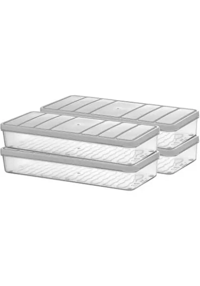 Selka Home Nora 4'lü Küçük Boy 1.2 Lt Saklama Kabı