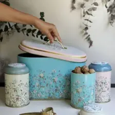 Erb02u2 Oval Ekmek Kutusu 4 Lü Set, Botanica