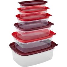 Karaca Vicks Red Velvet 6'lı Saklama Kabı Seti