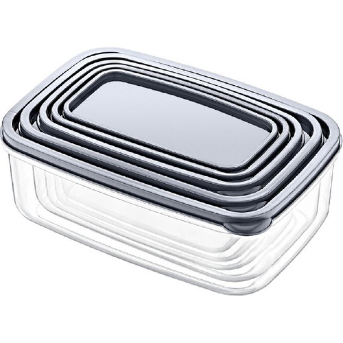 Nandy Home 5'Li Set Embox Dikdörtgen Erzak, Gıda Saklama Kabı