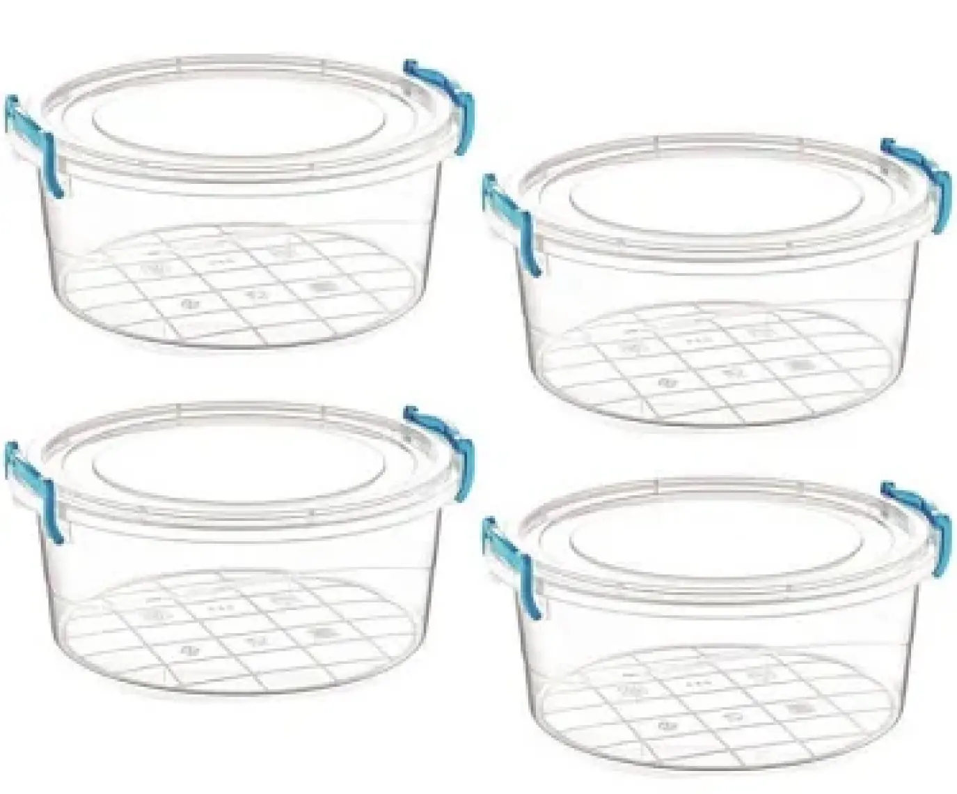 Çankaya Plastik Yuvarlak Saklama Kabı - 1,2lt