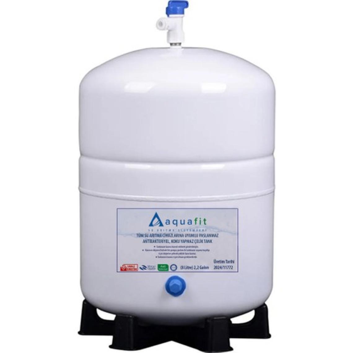 Aquafit Su Arıtma Cihazı 8 Lt. Aquafit Tankpro Paslanmaz Çelik Tank  - Tank Vanası Hediyeli