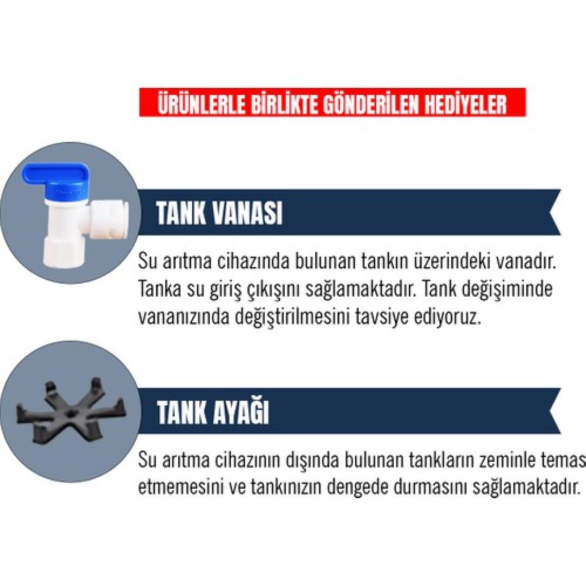 Aquafit Su Arıtma Cihazı 8 Lt. Aquafit Tankpro Paslanmaz Çelik Tank  - Tank Vanası Hediyeli