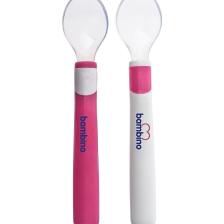 Bambino Silikon 2'li Pembe Mama Kaşığı
