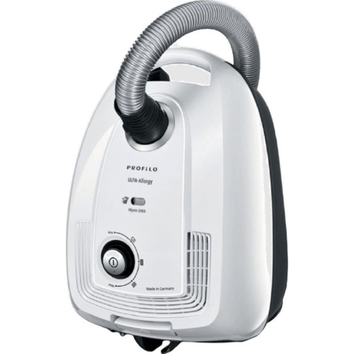 Profilo UltraAllergy Toz Torbalı Elektrikli Süpürge - Hijyenik Filtre, Yüksek Emiş Gücü, Beyaz, 4 Litre Kapasite