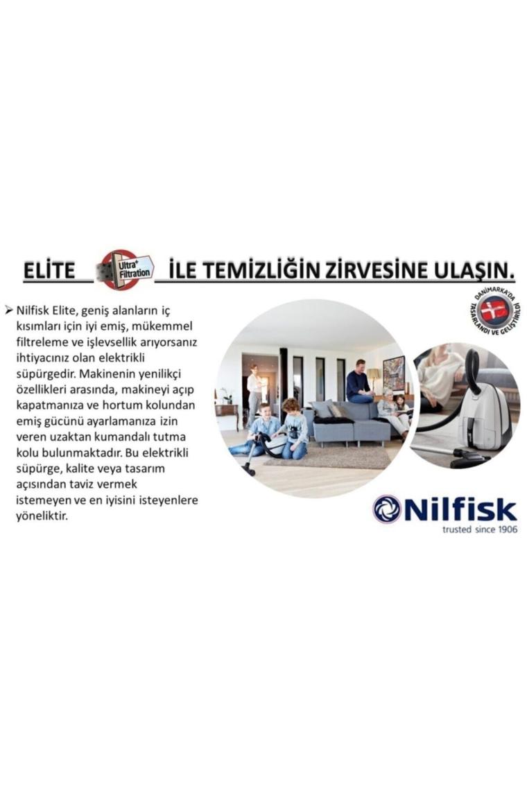 Nılfisk 128350551 Elite BMSU14P10A1 Toz Torbalı Elektrik Süpürgesi
