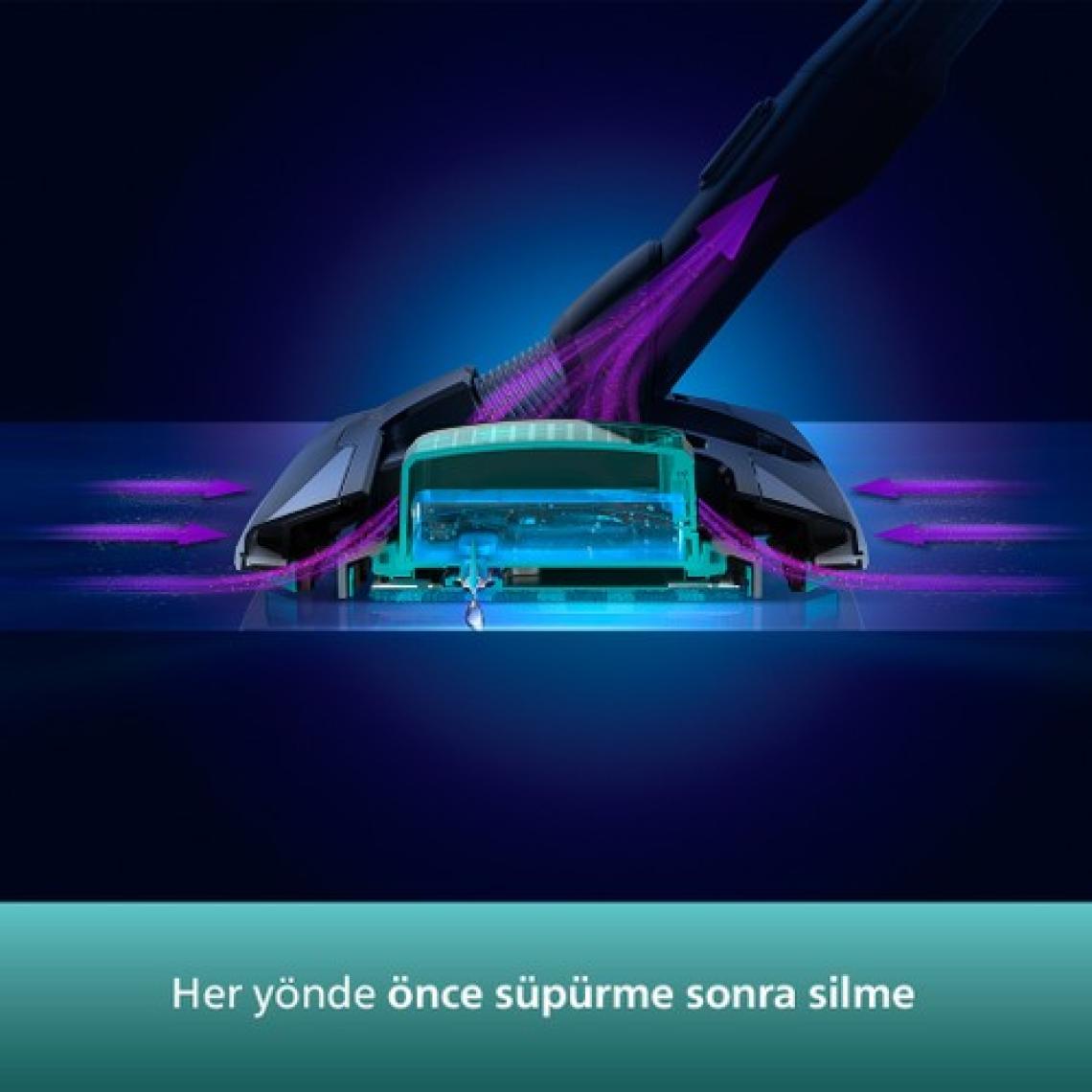 Philips XC8349/01 Aqua Plus 25.2 V Dikey Şarjlı Süpürge