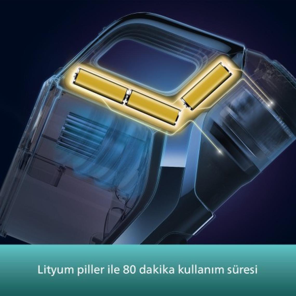 Philips XC8349/01 Aqua Plus 25.2 V Dikey Şarjlı Süpürge