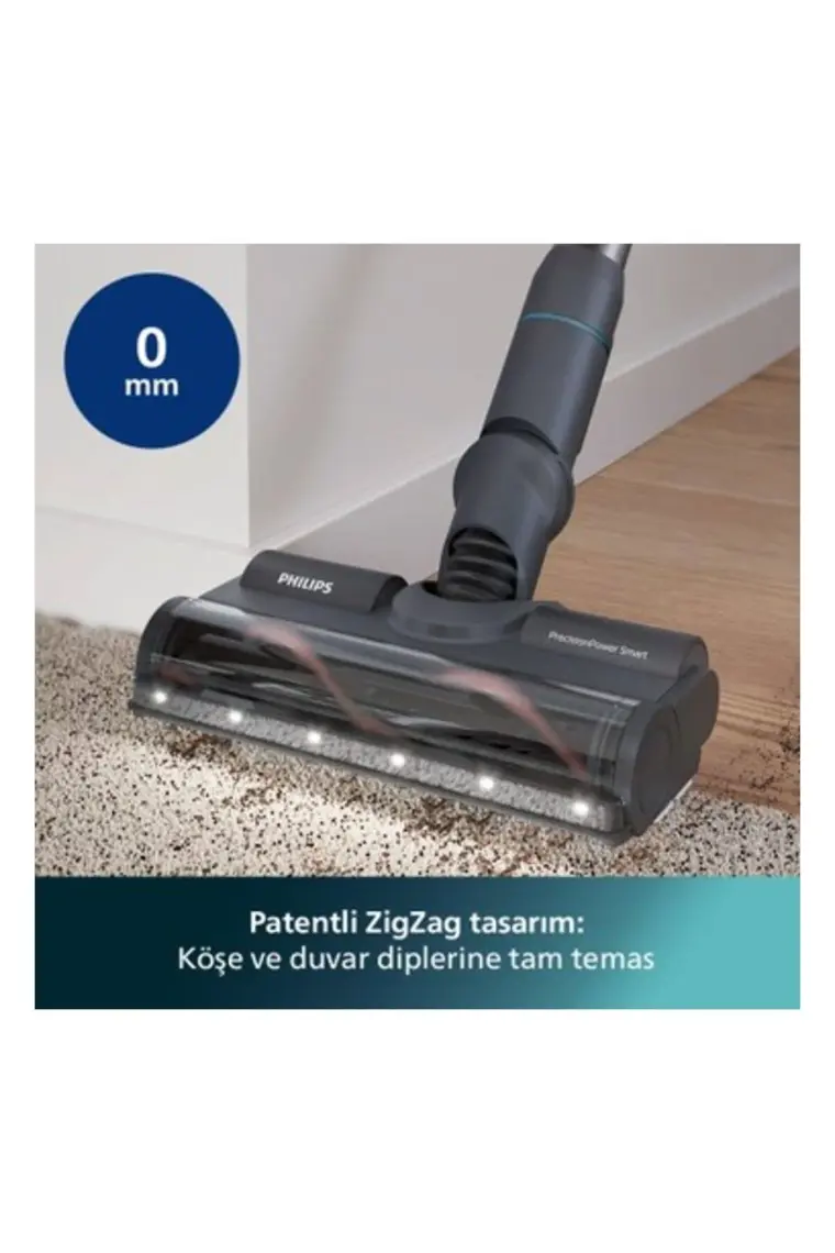 Phılıps XC7053/01 7000 Serisi Aqua 25.2 V Kablosuz Dik Süpürge, PowerCyclone 12, TriActive Akıllı Başlık, 80 dk'ya Kadar Şarj, 3 Aşamalı Filtreleme,