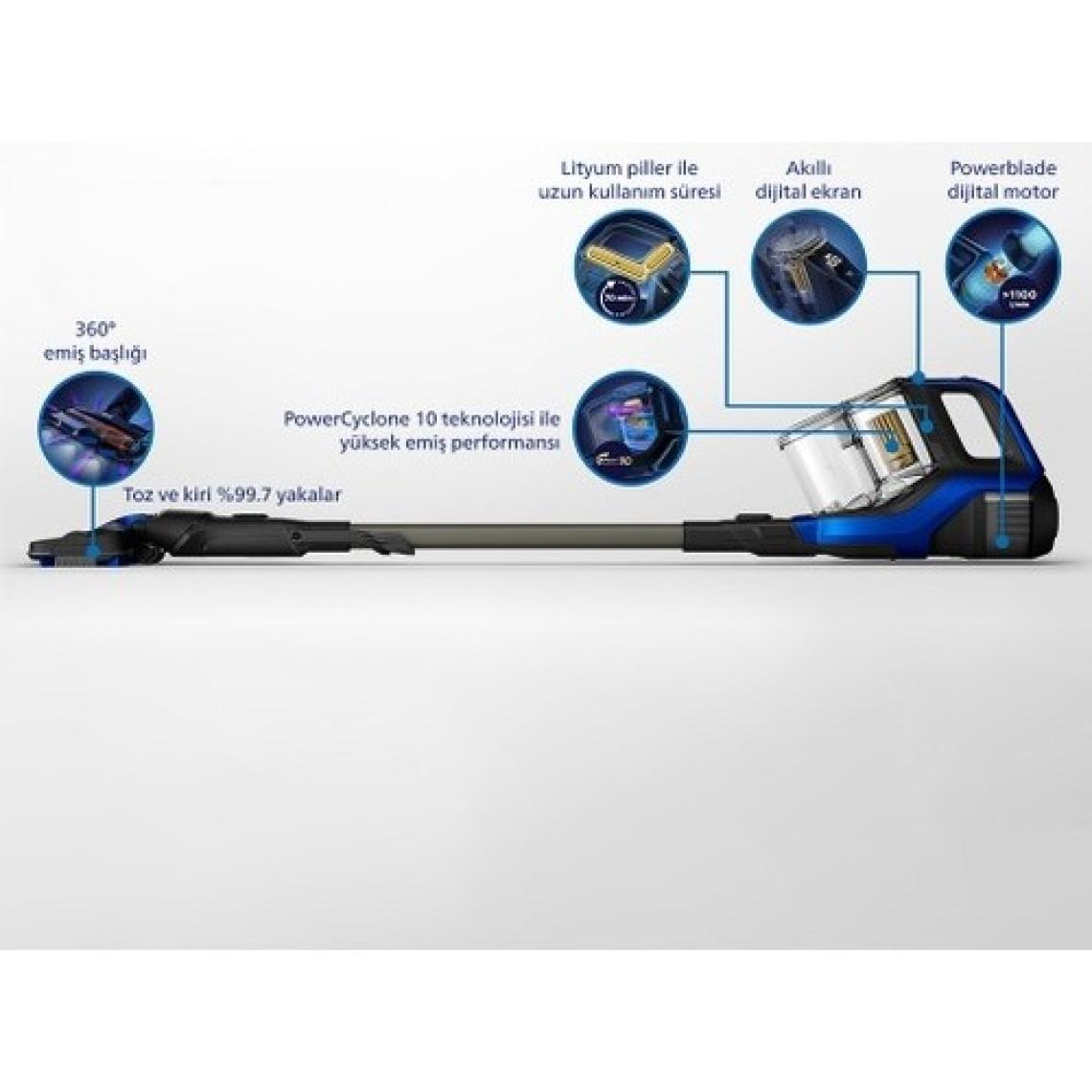 Philips XC8049/01 25.2 V Dikey Şarjlı Süpürge