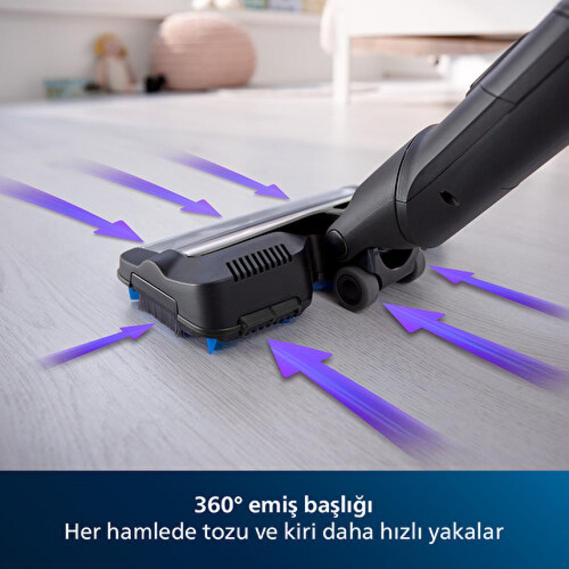 Philips XC7040/01 SpeedPro Max 25.2 V Dikey Şarjlı Süpürge
