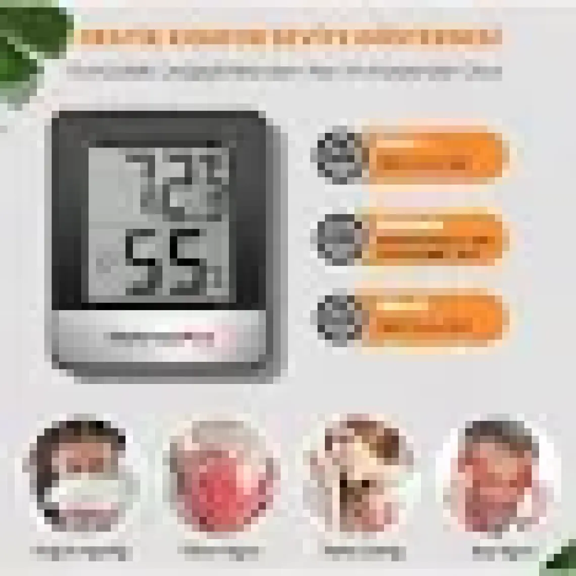 Thermopro TP49B Mini Iç Mekan Dijital Sıcaklık ve Nem Ölçer Termometre