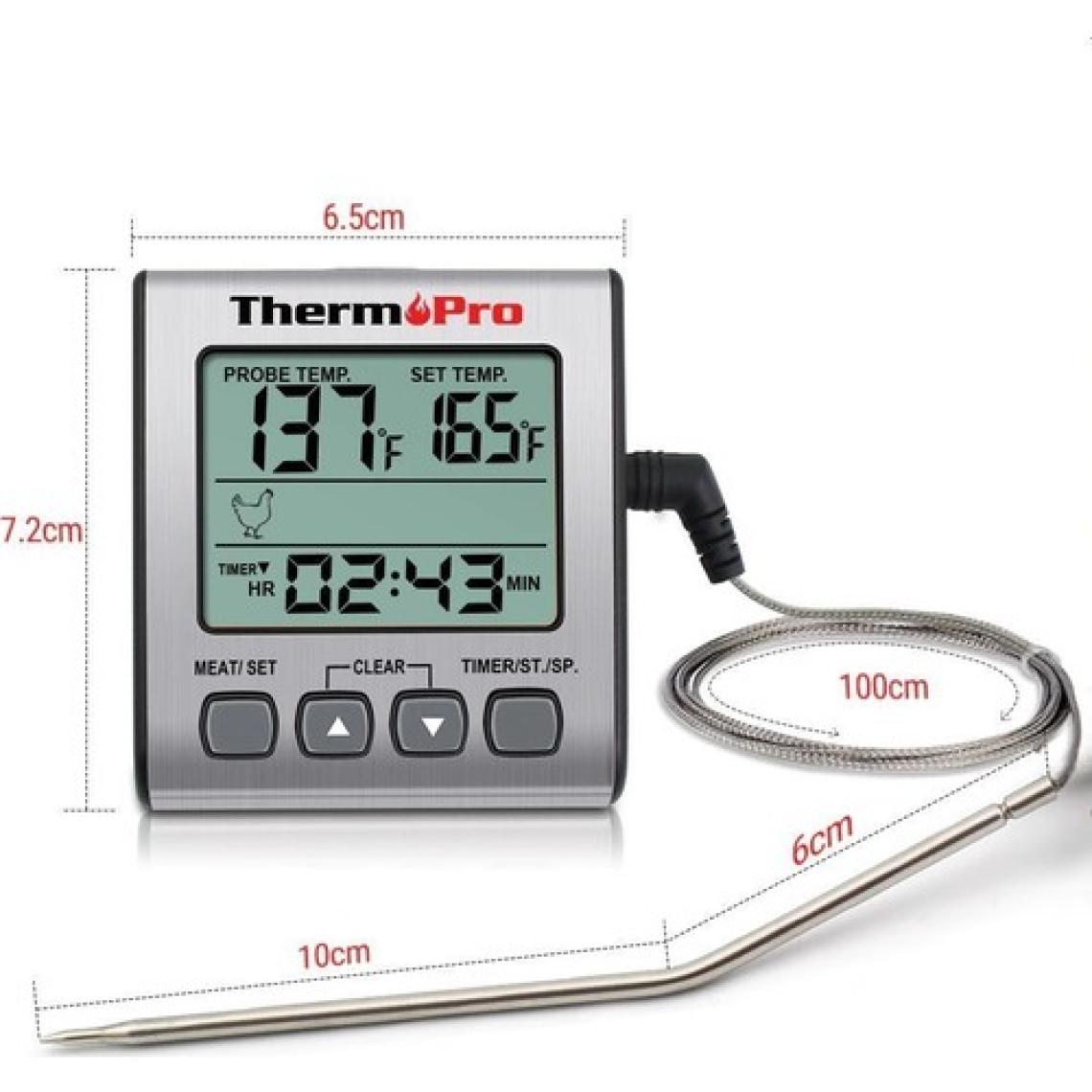 Thermo Pro Thermopro Dijital Problu Et Barbekü Gıda Termometresi