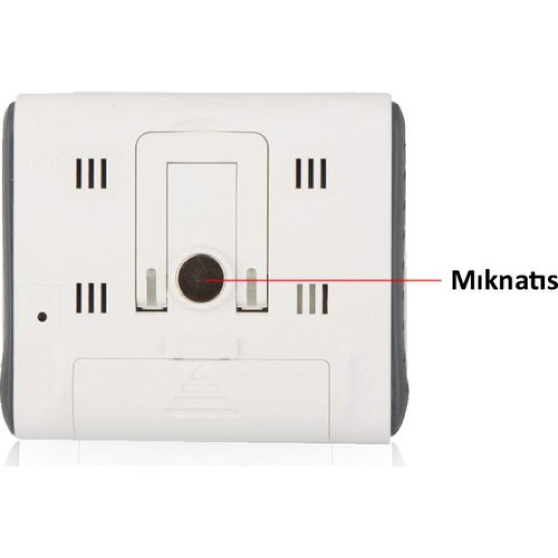 Diwu DC102 İç Mekan Termometre Nem Ölçer Saat