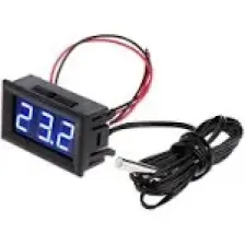 Motorobit 12V Termometre Su Geçirmez Sıcaklık Sensörü - Mavi