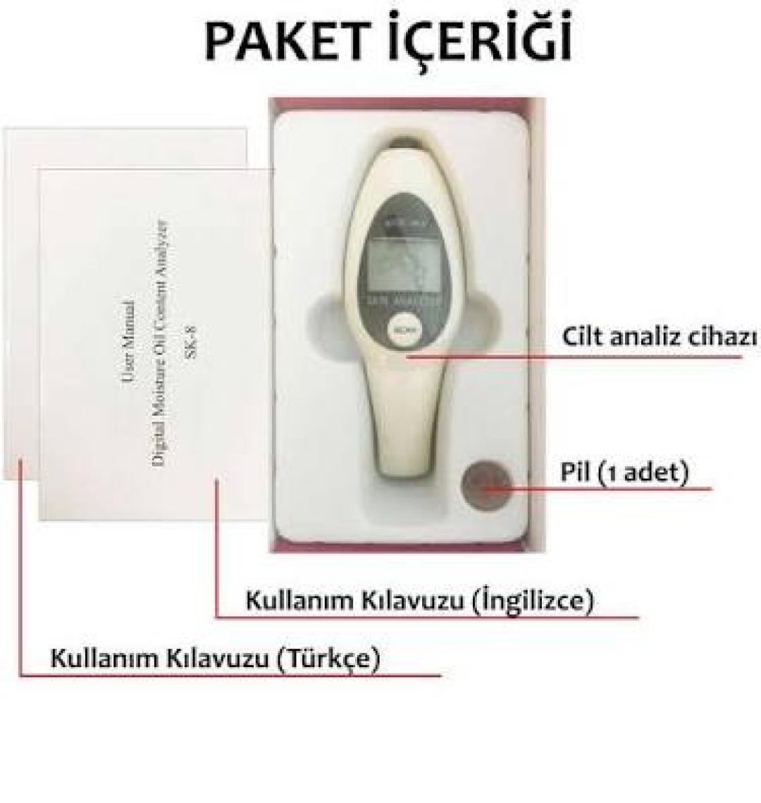 Bnj Sk-8 Dijital Cilt Yağ Nem Analiz Cihazı