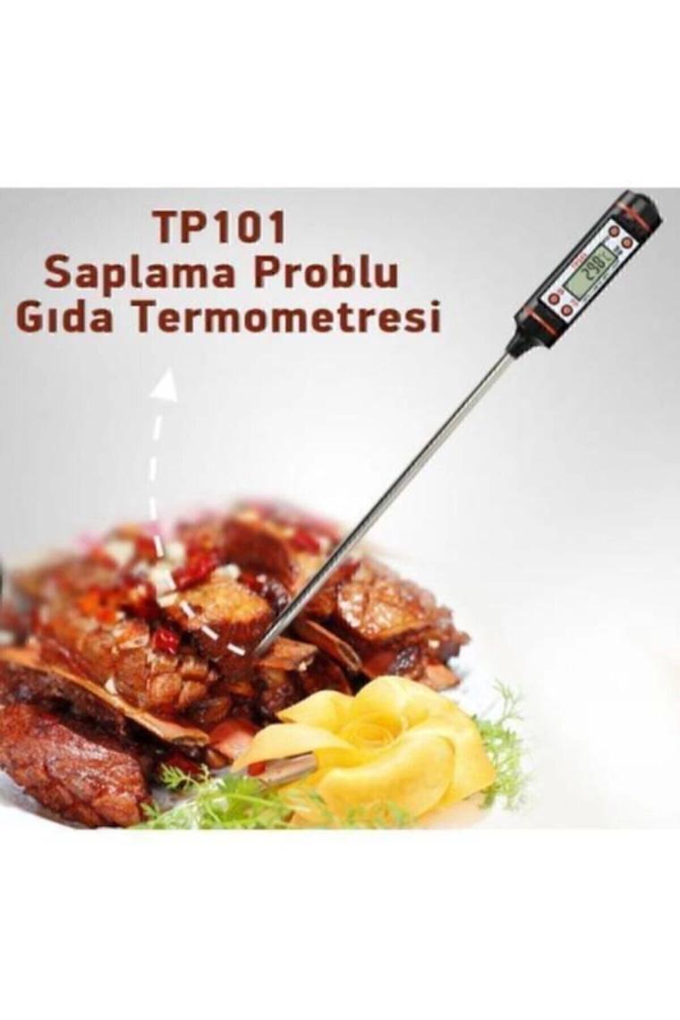 Whb Dijital Et Süt Su Sıvı Yemek Yiyecek Sıcaklık Isı Ölçer -Saplı Gıda Termometresi