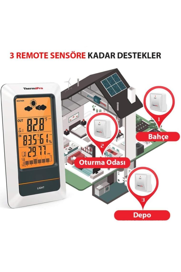 Tp67a Wifi Iç Ve Dış Mekan Dijital Isı,nem,basınç Ölçen Hava Tahmin Istasyonu