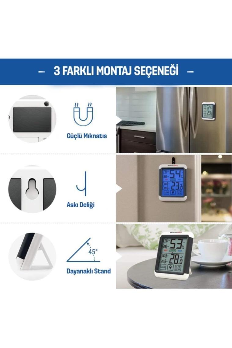 ThermoPro TP55 Termometre İç Mekan Dijital Sıcaklık ve Nem Ölçer