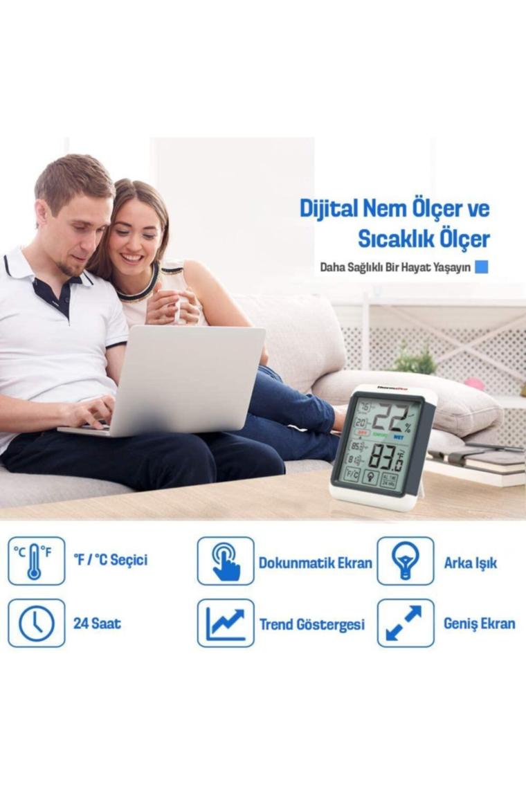 ThermoPro TP55 Termometre İç Mekan Dijital Sıcaklık ve Nem Ölçer