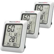 ThermoPro TP50 Termometre İç Mekan Dijital Sıcaklık ve Nem Ölçer - 3 Adet