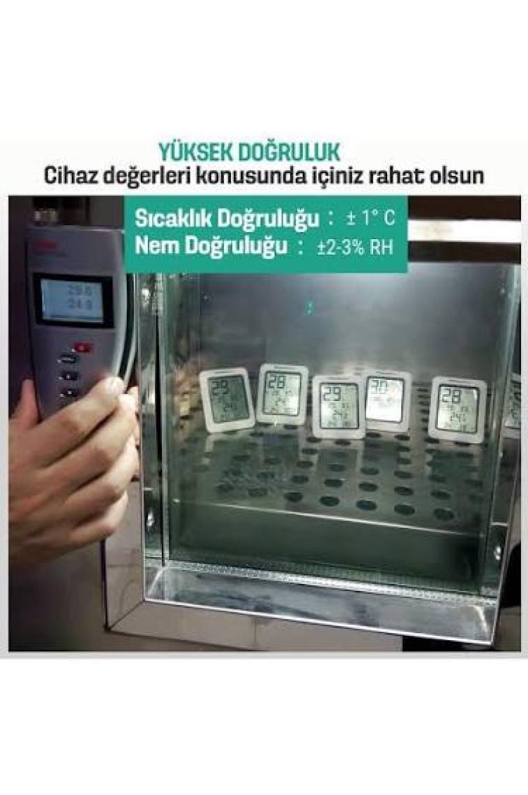 ThermoPro TP50 Termometre İç Mekan Dijital Sıcaklık ve Nem Ölçer - 3 Adet