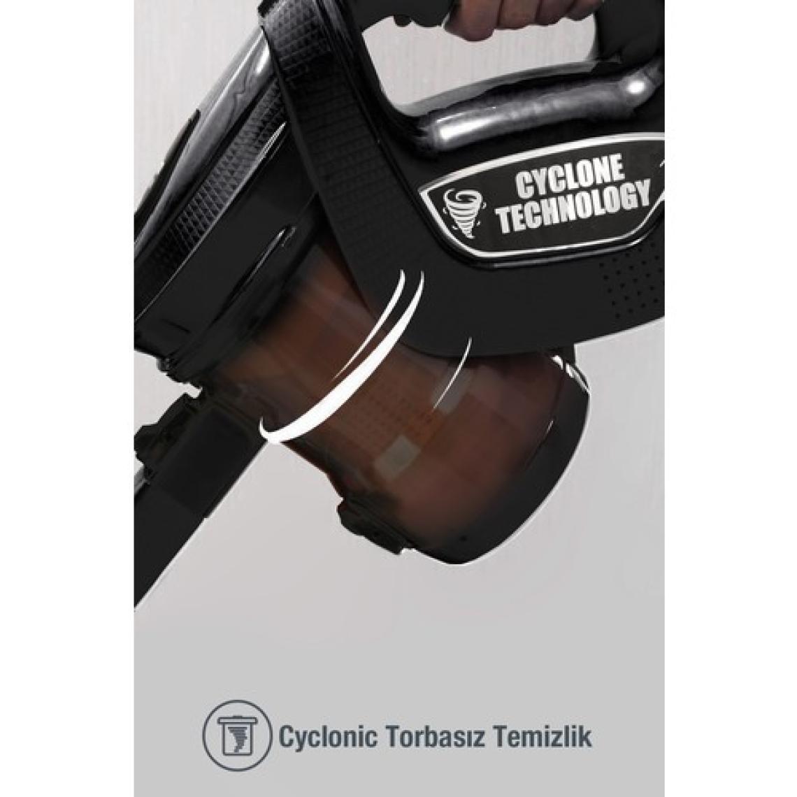 Fantom Provac P-5000 Elektrikli Dik Saplı Süpürge - Siyah