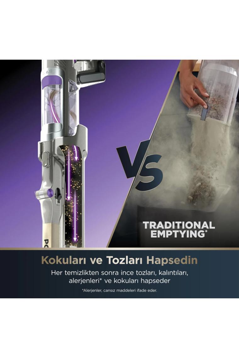 Shark Powerdetect Clean&empty Pet Başlıklı Şarjlı Dikey Süpürge