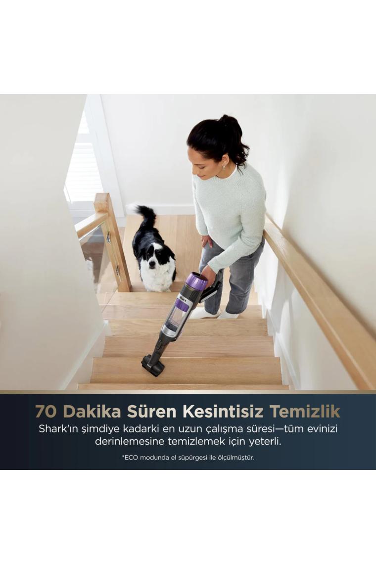 Shark Powerdetect Clean&empty Pet Başlıklı Şarjlı Dikey Süpürge