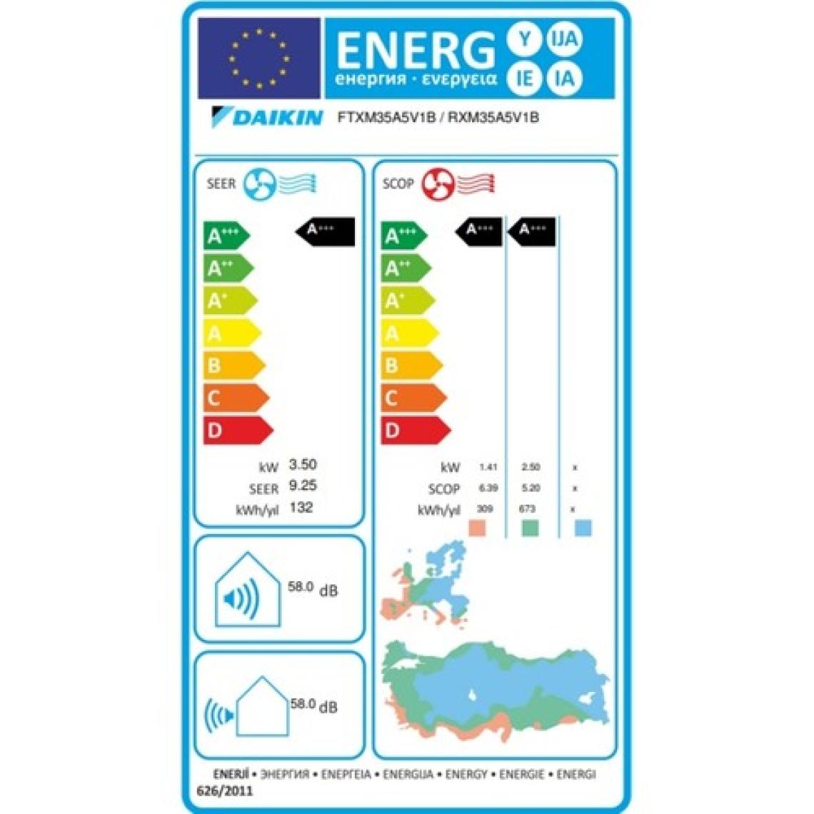 Daikin Zeta Shira Plus A+++ 12000 BTU Inverter Duvar Tipi Klima