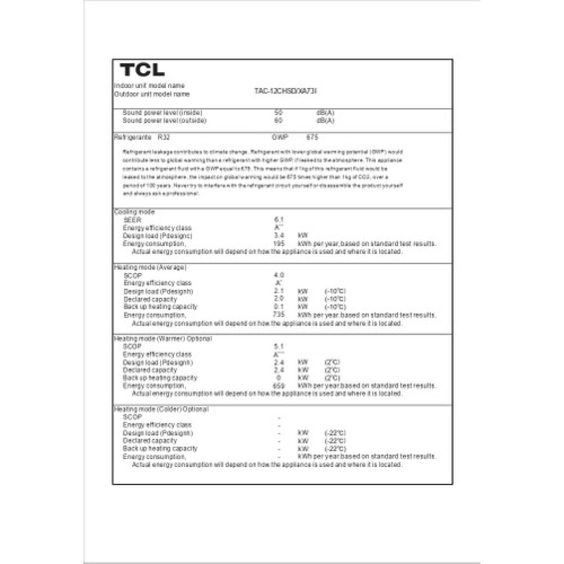 TCL Elite Plus A++ TAC-12CHSD/XA73I Inverter 12000 Btu Wifi 4 Yöne Otomatik Üflemeli Duvar Tipi Klima