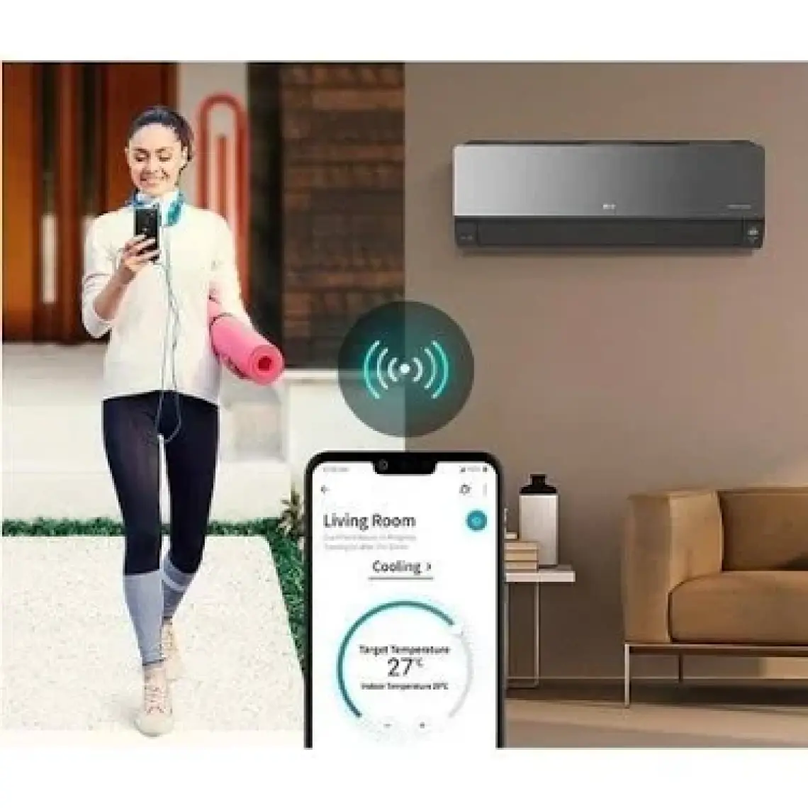LG Uv Artcool R32 S3-M12JARGA A++ 12000 BTU/h Inverter Duvar Tipi Klima