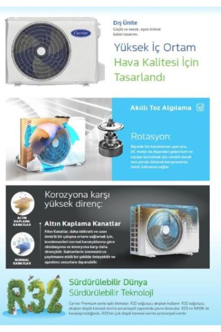 Alarko Carrier Premium A++ 18000 BTU Duvar Tipi Split Klima