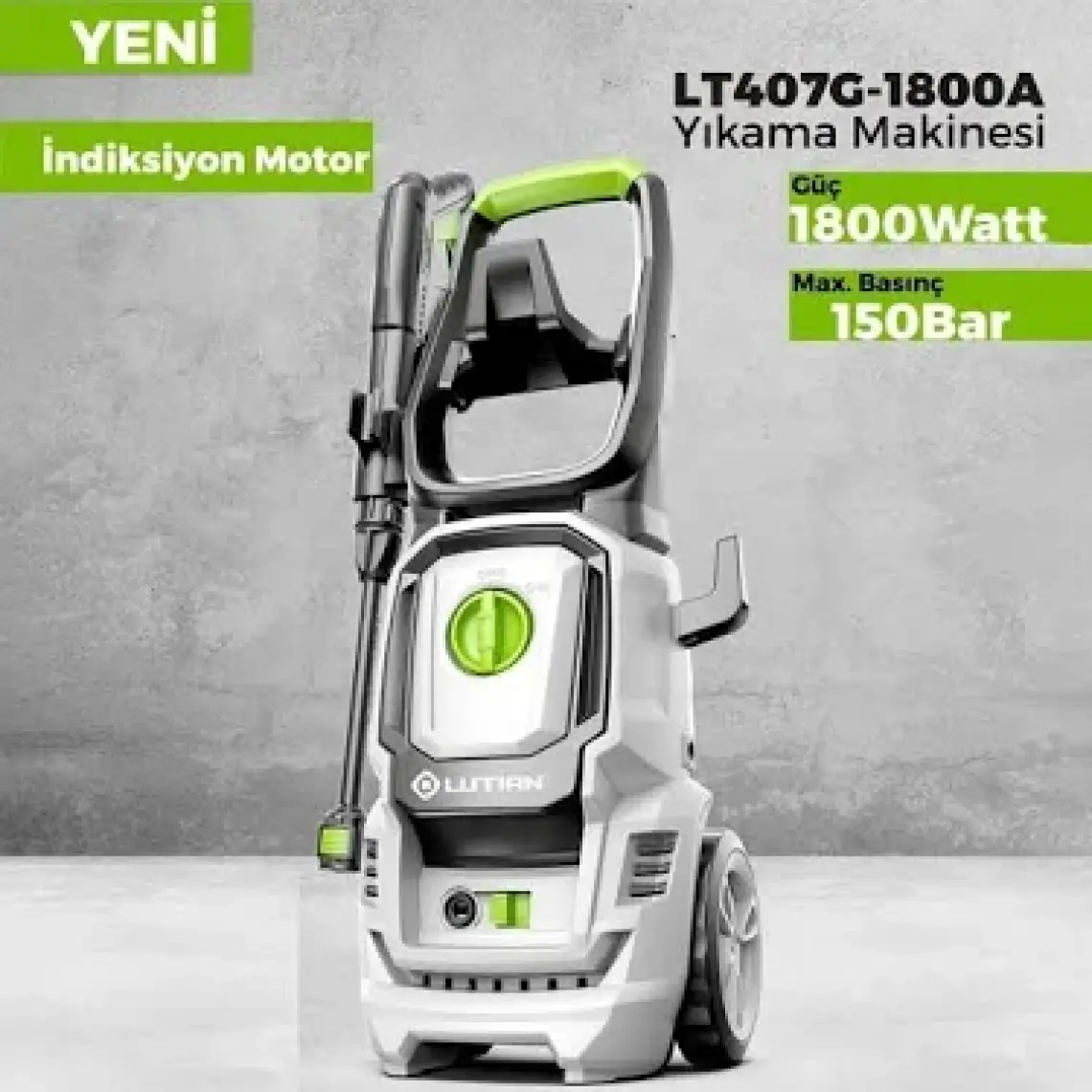 Lutian LT407G-1800A 150 Bar Indiksiyon Motorlu Oto Yıkama Makinası