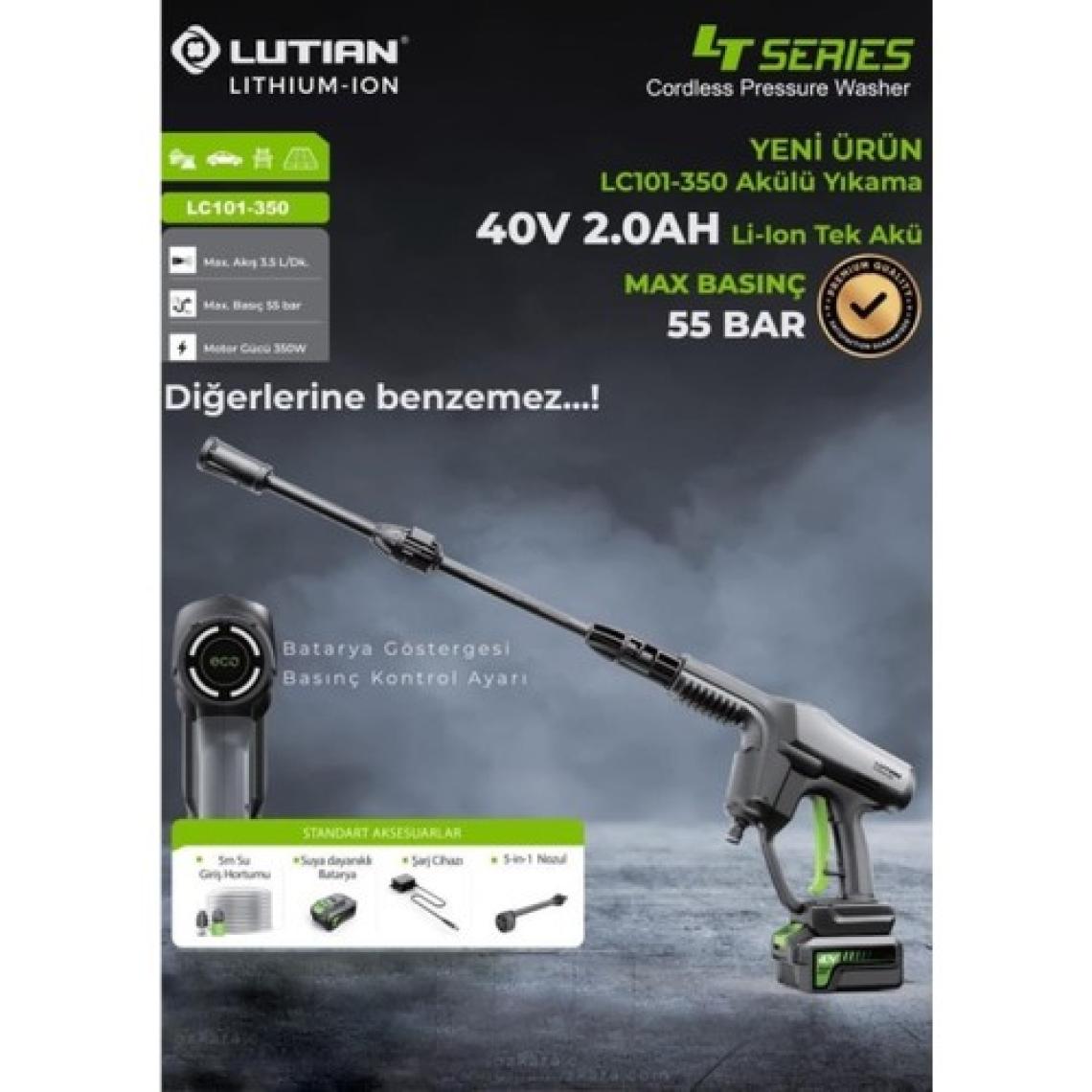 Lutıan LC-101-350 Akülü Yıkama Makinesi