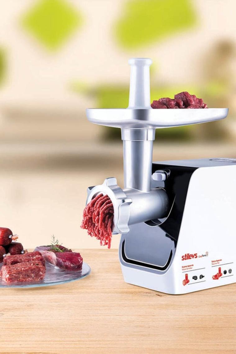 Stilevs Chefturco Beyaz 1800 W Kıyma Makinesi