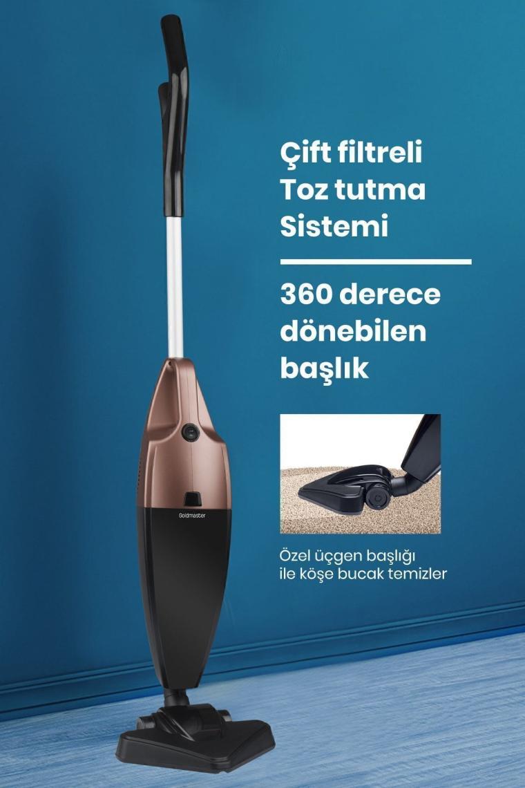 Vakum 2 Litre Geniş Hazneli 800 Watt Yıkanabilir Filtreli 2 In 1 Dikey Ve Elde Elektrikli Süpürge