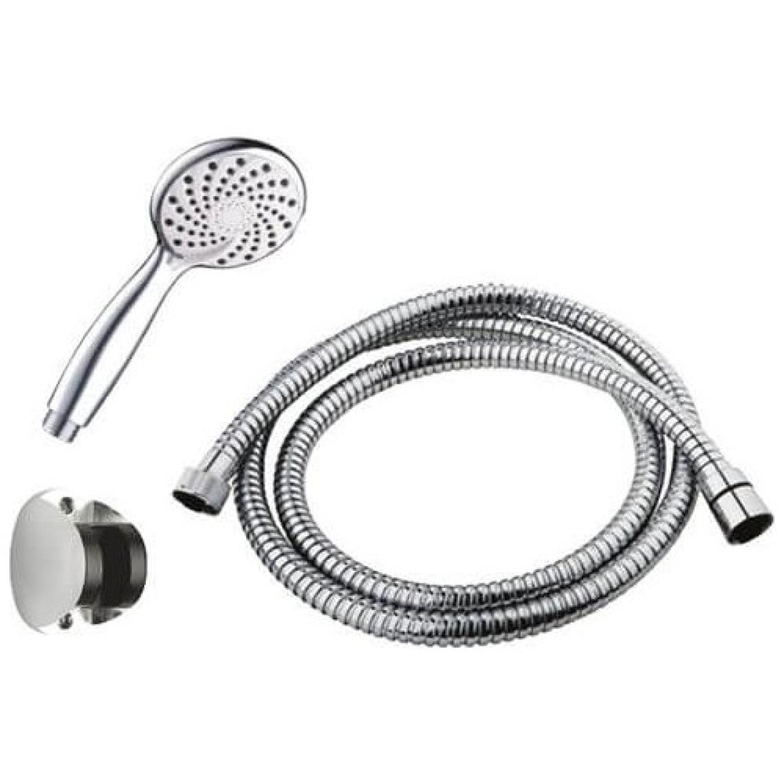 Makro Yapı Fonksiyonlu Mafsallı Duş Başlığı Spiral Hortum Mafsallı Duş Seti