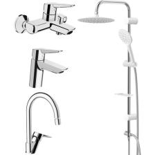 Artema Solid S Lavabo, Banyo, Eviye Batarya, Valtemo Tepe Duş Seti
