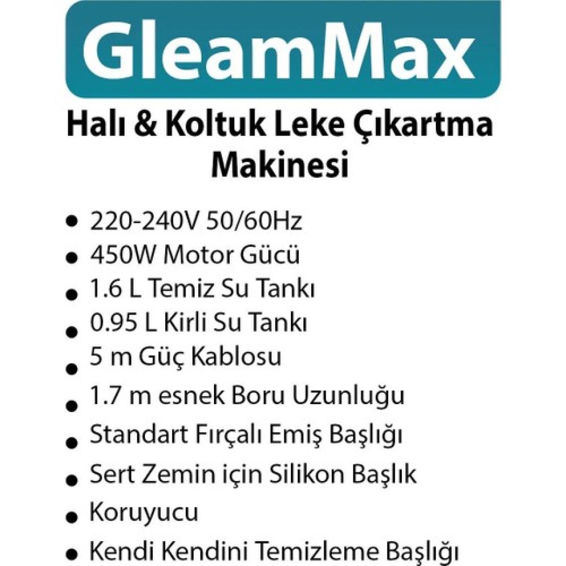 Fakir Range GleamMax Spot Cleaner Koltuk Halı Ve Leke Çıkartma Makinesi (YENİ)