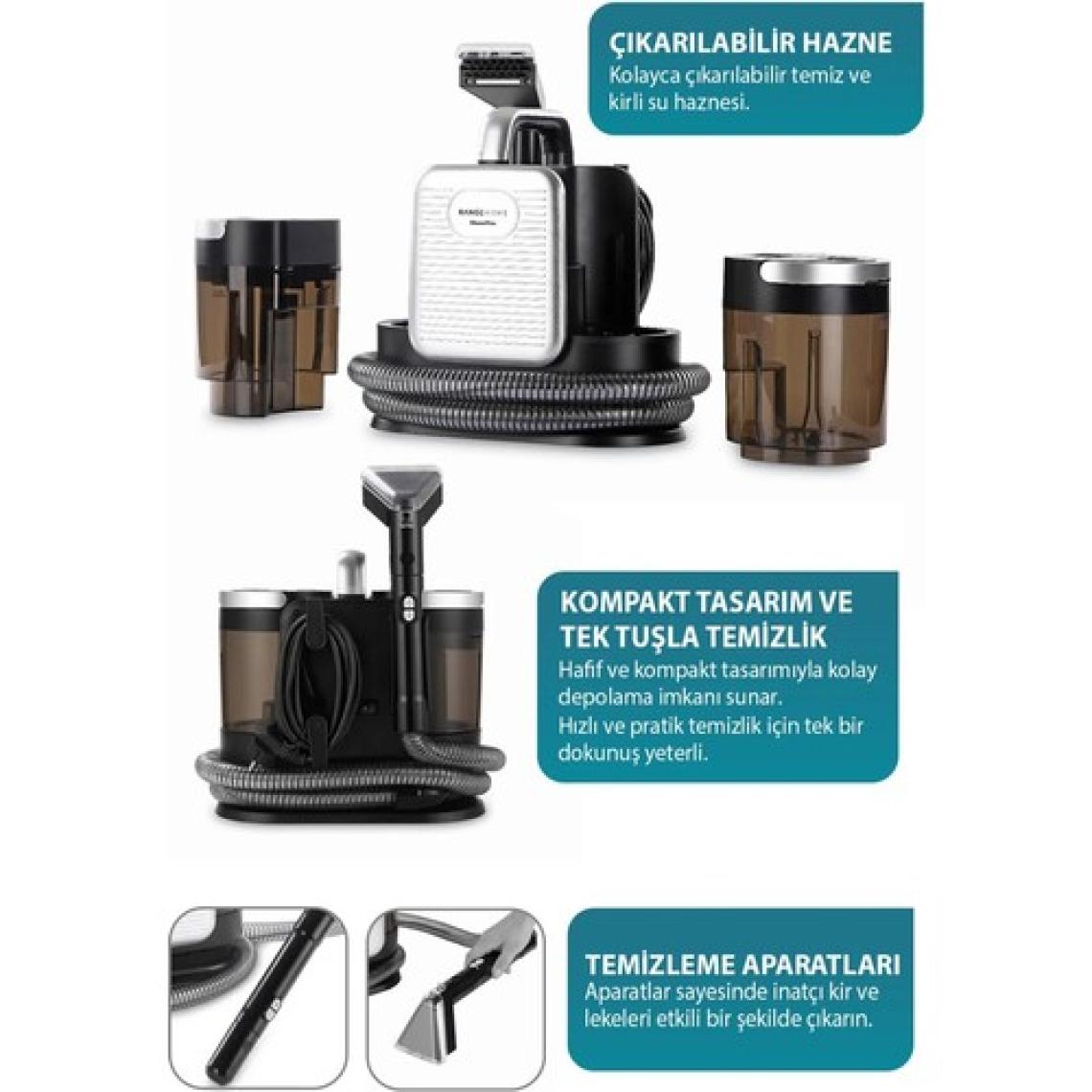 Fakir Range GleamMax Spot Cleaner Koltuk Halı Ve Leke Çıkartma Makinesi (YENİ)